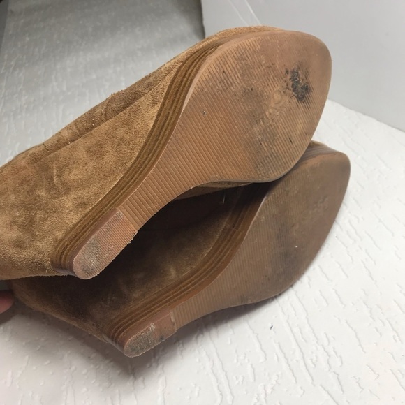 KORS Michael Kors booties suede camel 10 wedge - Picture 8 of 8